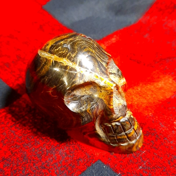 STROMOTOLITE CRYSTAL SKULL Genuine Crystal Peru - Picture 1 of 10